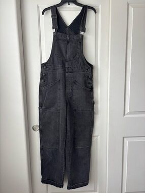 Madewell Black Denim Overalls